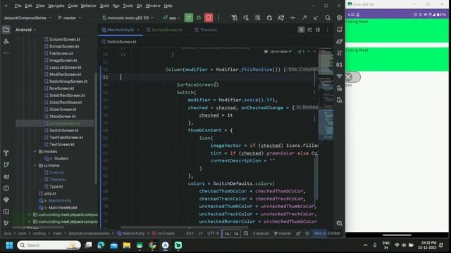 Exploring Theme and Surface in Jetpack Compose | Android Studio Kotlin Tutorial смотреть онлайн