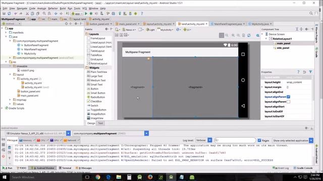 Beginners Android Studio Tutorial – 23 Fragments Part Two смотреть онлайн