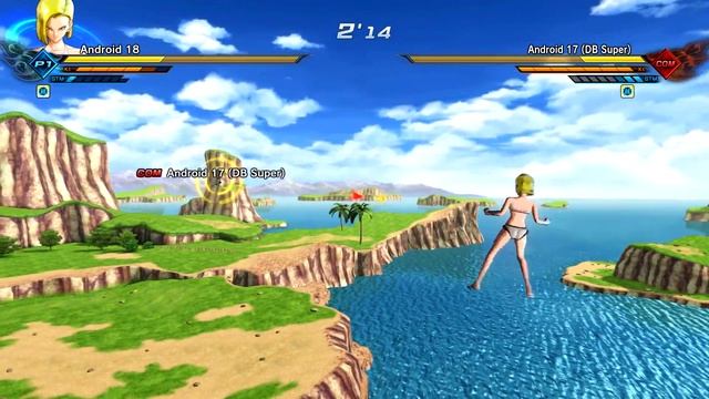 Dragon Ball Xenoverse 2 | Android 18 (Swimsuit) vs. Android 17 (DB Super) смотреть онлайн