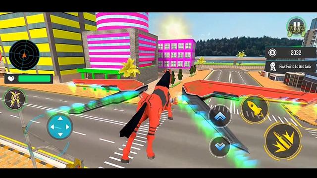 Futuristic Wing Robot Horse Games 2022: Horse Car Jet Transformation - Android iOS Gameplay смотреть онлайн