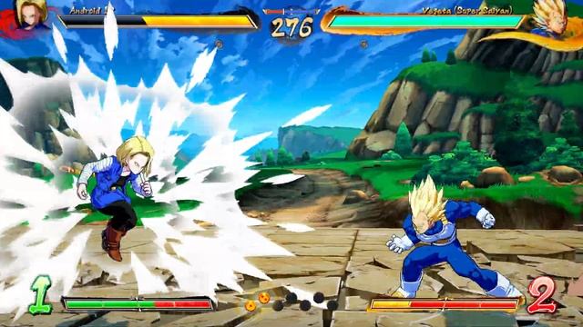 ANDROID 18 Vs CELL & VEGETA (Super Saiyan) | DRAGON BALL FighterZ 4K 60fps #dragonballfighterz