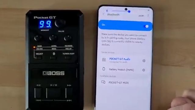 BOSS Pocket-GT Bluetooth Connection Tutorial for Android смотреть онлайн