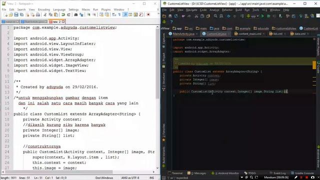 #1 Android Studio Tutorial Custom ListView by creating custom adapter смотреть онлайн