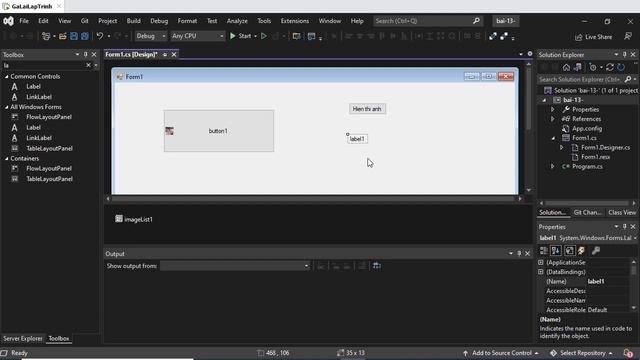 13. [Winform C# 2022] ImageList in Windows Forms C# - Lập trình ứng dụng exe - tuhoc.cc смотреть онлайн