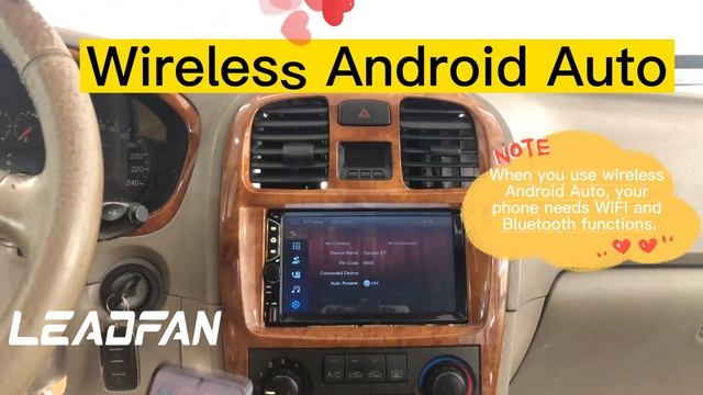 Leadfan WX7C How to Use Wireless CarPlay and Wireless Android Auto смотреть онлайн
