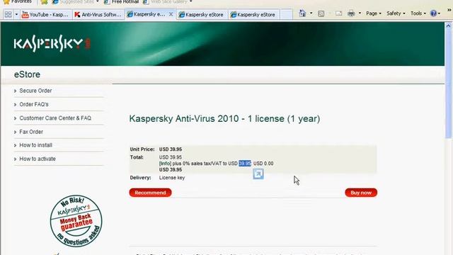 Can I buy just one copy of Kaspersky Antivirus 2010 Yes, you can смотреть онлайн