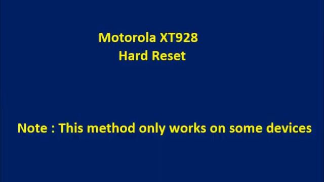 How to Hard Reset Motorola XT928 and Forgot Password Recovery, Factory Reset смотреть онлайн