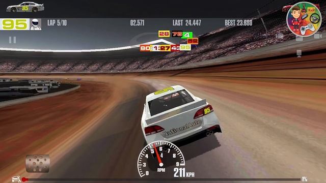 Nascar Racing | Stock Car Rookie Cup Class Event | Color Games | Android İos GamePlay HD смотреть онлайн