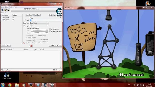 World of Goo Cheat Engine Goo Hack -German- смотреть онлайн
