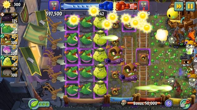 COMBO PLANTS in REAL LIFE in Plants vs Zombies 2 BattleZ: Gameplay 2019. смотреть онлайн