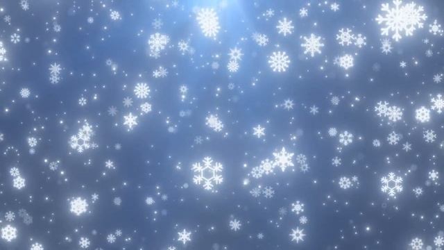 Falling Snowflake And White Snow Particle Winter Christmas Holiday Motion Background Relaxing Music