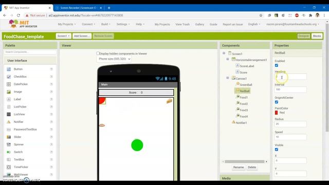 MIT App Inventor 2 - Hide ImageSprite On Collision, Increase Ball Size смотреть онлайн