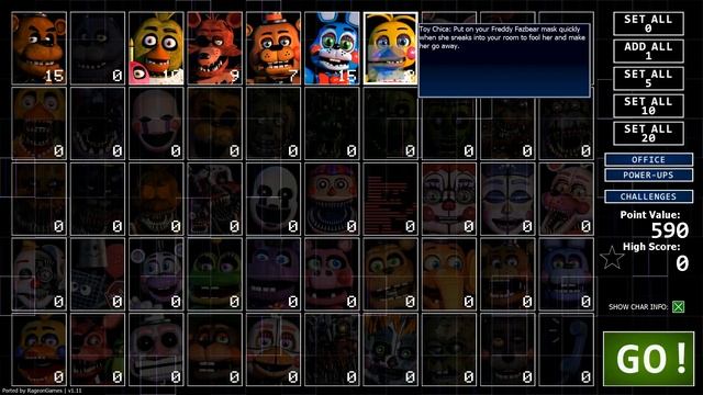 Ultimate Custom Night Android Patch v1.11 смотреть онлайн