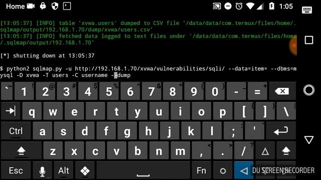 Testing Sqlmap on Termux with Android смотреть онлайн