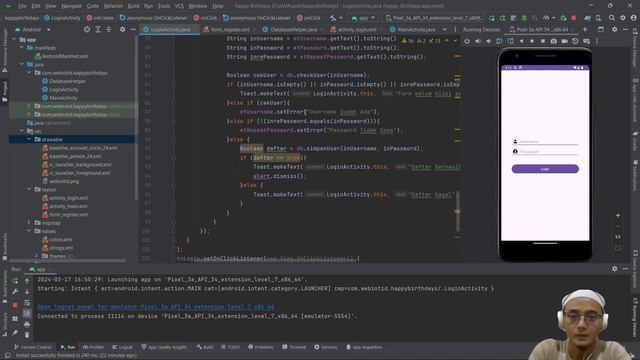 Android Studio-5-Belajar Desain Activity Login Register SQLite смотреть онлайн