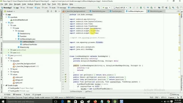 How to Create News App in Android Studio | Build News App смотреть онлайн