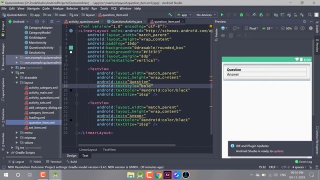 Quizzer Admin app in android studio(Part-9) | Hindi Tutorial 2019 смотреть онлайн