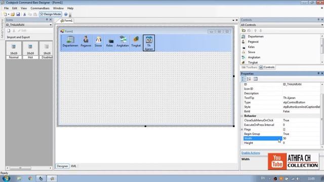 Add Toolbar Menu Using Codejock Component смотреть онлайн