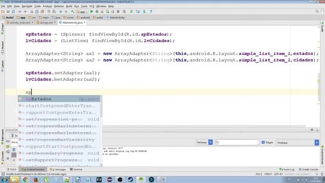 ArrayList e Spinner [Curso de Android Básico] смотреть онлайн
