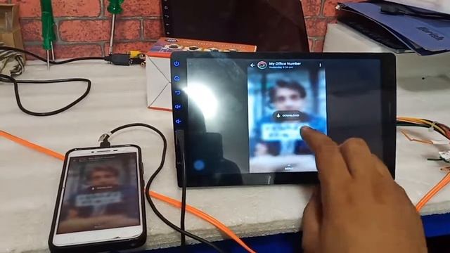 Car MP5 mirrorlink Android phone смотреть онлайн