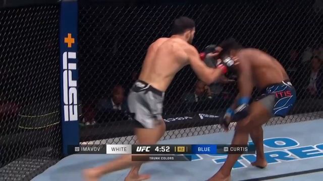 Chris Curtis and Nassourdine Imavov's controversial fight смотреть онлайн