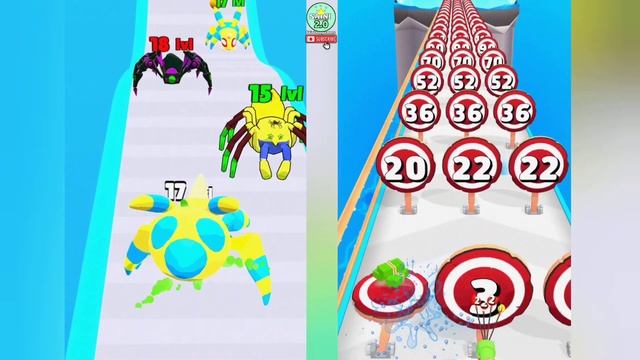 New Satisfying Mobile Game Update - Insect Evolution vs Splash Run 3d... смотреть онлайн