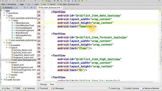 Building List Item - Developing Android Apps смотреть онлайн