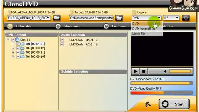 Clone DVD to 2 disc смотреть онлайн