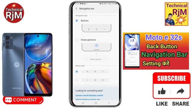 Moto e32s Navigation Button Change Settings || Moto e32s Navigation Buttons Back Button смотреть онлайн