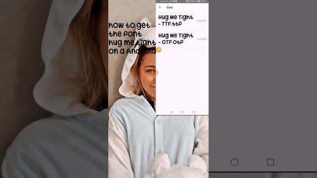 How to get the font hug me tight on a Android phone for fanpages смотреть онлайн