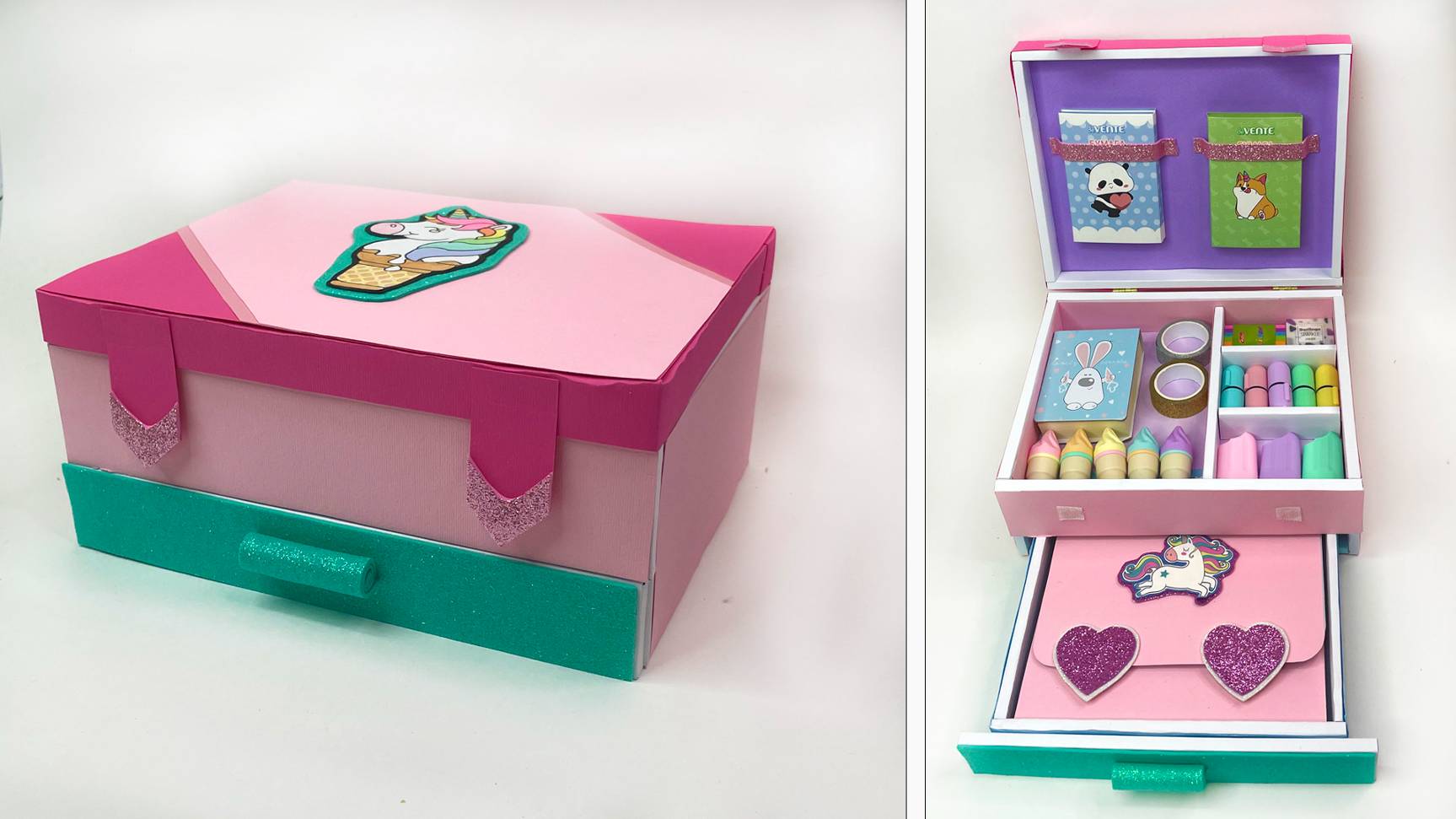 Идеи из картона. Милая шкатулка органайзер для хранения канцелярских принадлежностей смотреть онлайн