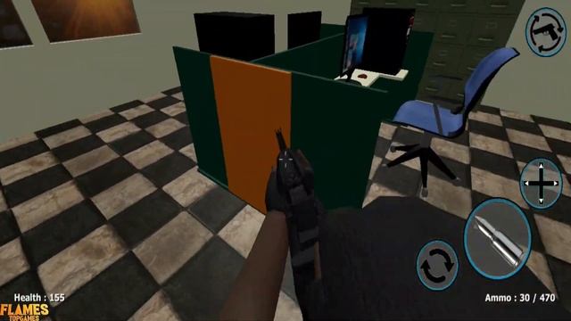 Zombie Evil Horror 1 Scary Office FPS Part 2 - Android Gameplay Walkthrough смотреть онлайн