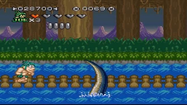 Joe & Mac 2 Lost in the Tropics - The Boneyard Elasmosaurus / Caveman PT 21 SNES смотреть онлайн