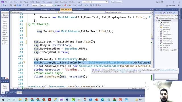 SCD Lab 10: Send Email using C#.NET Step by Step | Email Sending GUI App | C# .NET смотреть онлайн