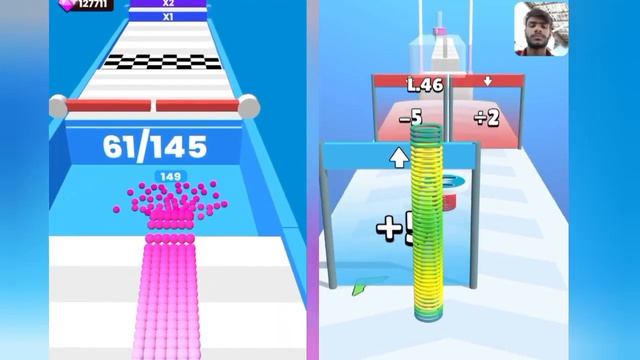 Canvas Run vs Slinky Hop - ASMR Gameplay (Max Level, Math Game) New Update смотреть онлайн