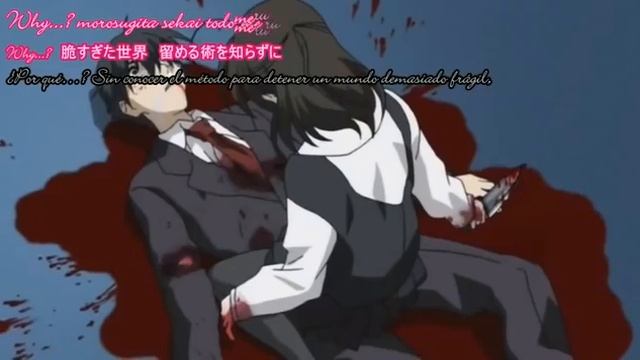 La muerte de Makoto [HD]- School Days смотреть онлайн