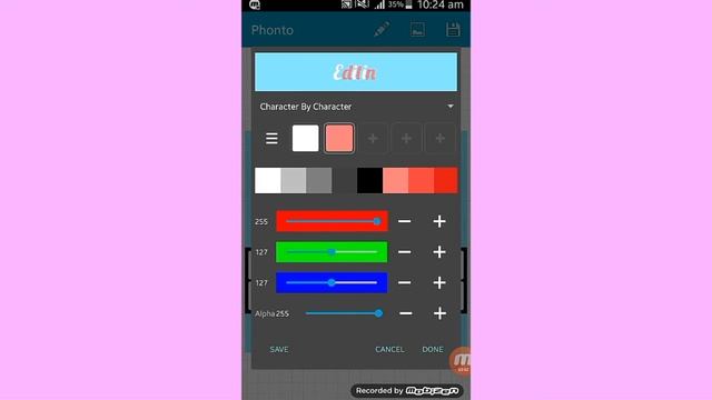 How To Edit Text in Phonto. (ANDROID) смотреть онлайн