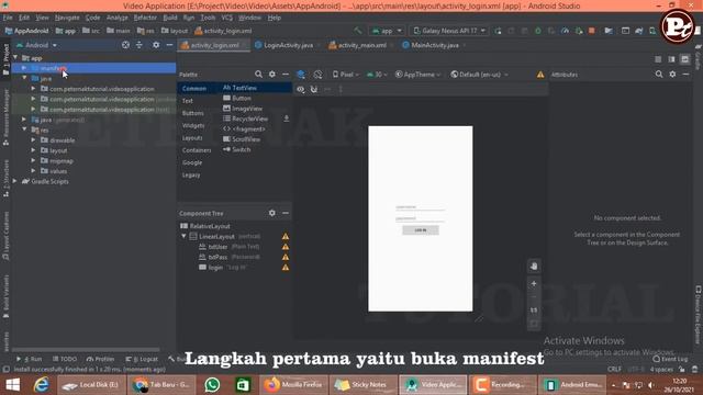 Cara merubah activity pertama ketika menjalankan aplikasi | Android Studio Manifest intent-filter смотреть онлайн