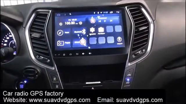 Hyundai Santa Fe Android GPS radio 10.2inch screen смотреть онлайн
