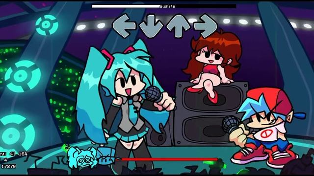 fnf vs Miku Aishite mod hard in android смотреть онлайн