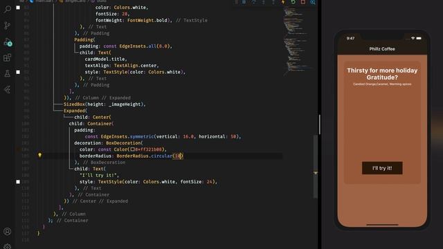 Philz Coffee UI Speed Code : Flutter смотреть онлайн