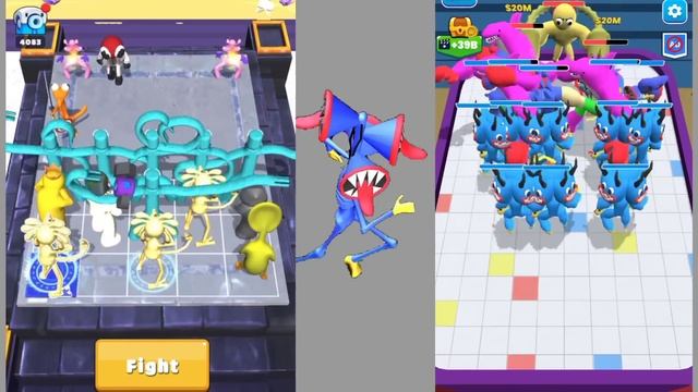 Merge Monster Blue Monster vs Merge Monster Rainbow Friends Android Gameplay смотреть онлайн