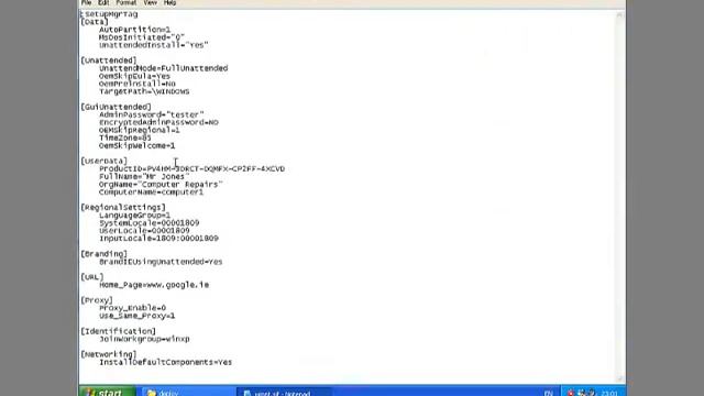 Windows xp unattended смотреть онлайн