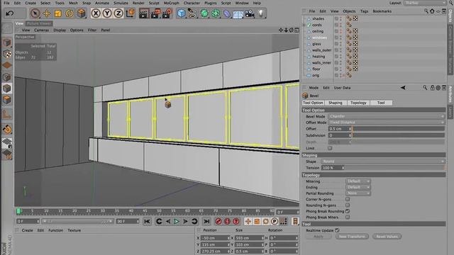 Cinema 4D room model 006 смотреть онлайн