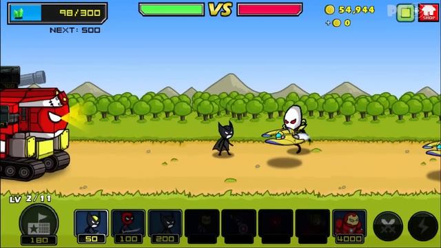 HERO WARS: Super Stickman Defense - Unlocked All Hero | Android Gameplay FHD #5