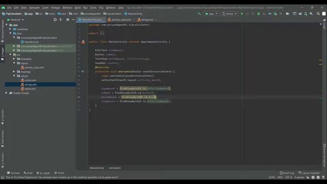 Android Studio | Creating a Tip calculator App in Android #AndroidStudio #Android #Design смотреть онлайн