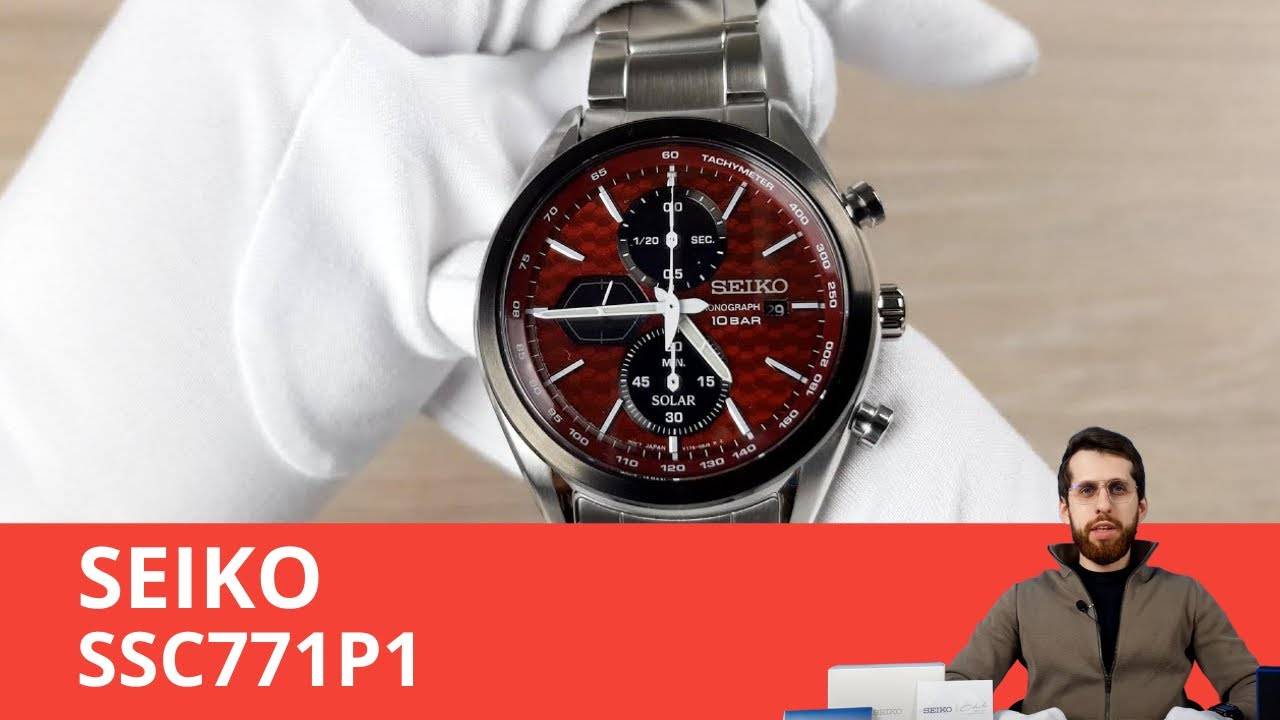 Циферблат Бордо и Хронограф / SEIKO SSC771P1 смотреть онлайн
