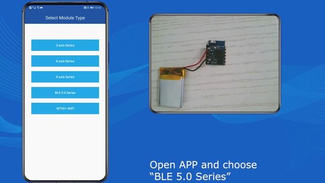 WT901BLE Bluetooth Accelerometer Use Instructions with Android Smartphone смотреть онлайн