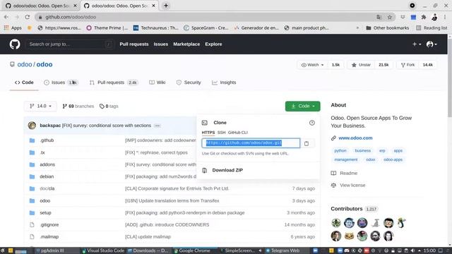 2. Descargando odoo desde github смотреть онлайн