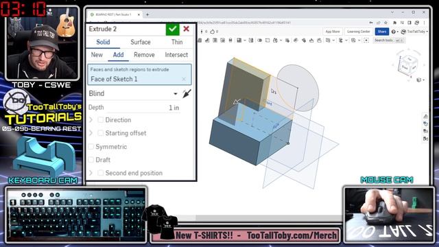 Beginners Tutorial using FREE Onshape 3D CAD смотреть онлайн